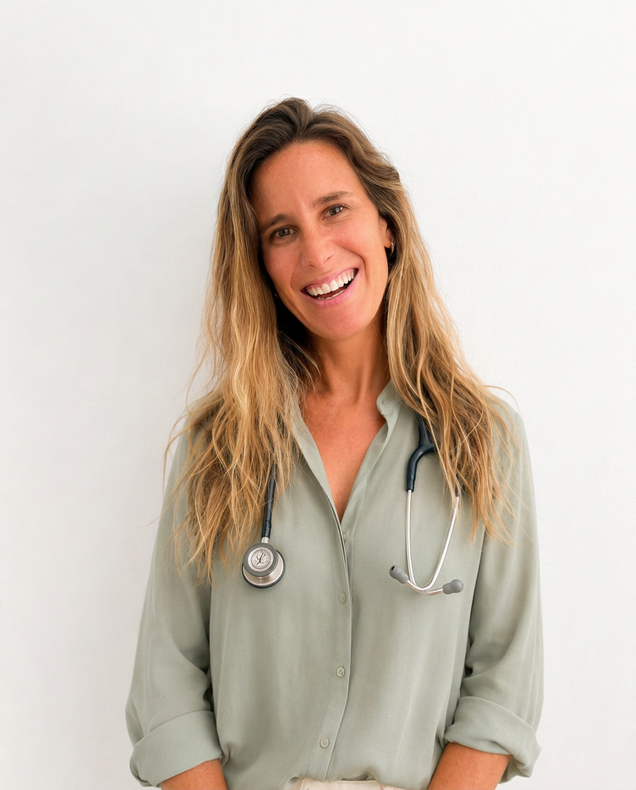 Dr Maria Hatton, Family Physician, black and white portrait